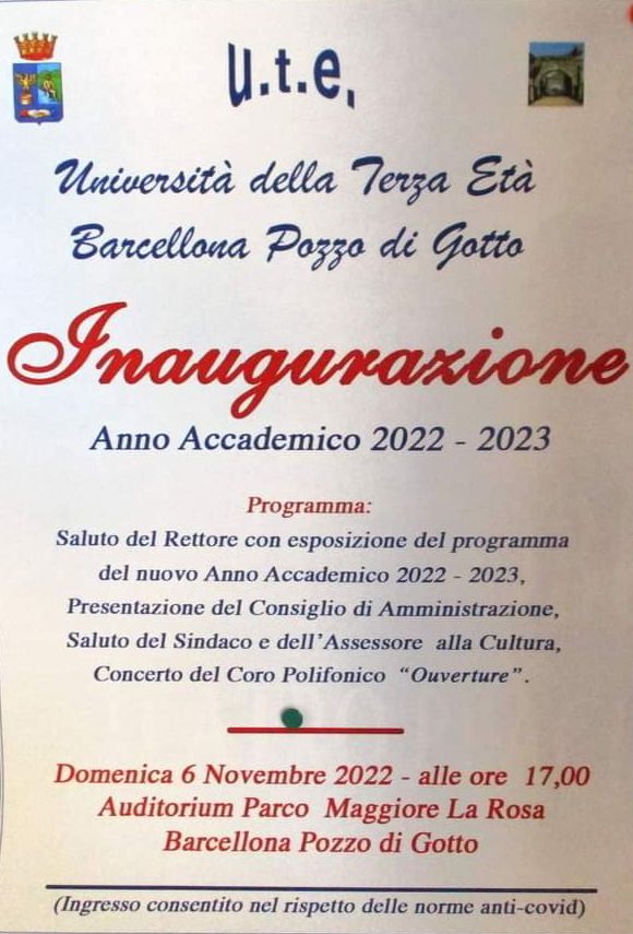 Inaugurazione UTE 2022 Ouverture